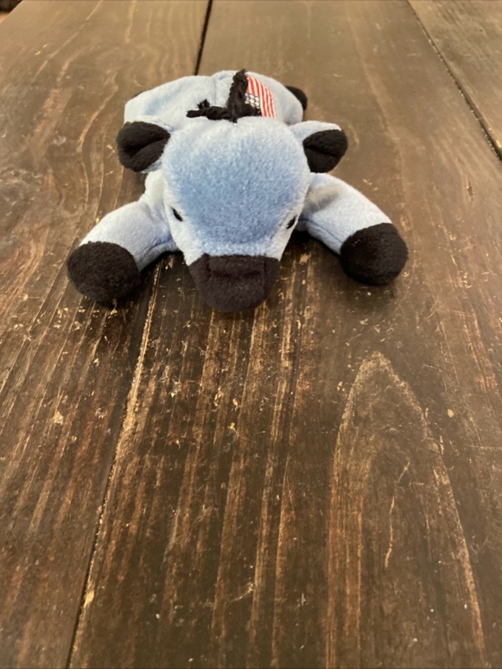 Ty Lefty Beanie Baby Plush Cow Stuffed Animal - Picture 1 of 6